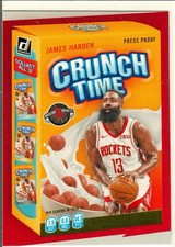 2020-21 Donruss Basketball James Harden #2 Crunch Time Press Proof