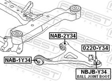 Per FEBEST NAB-2Y34 BLOCCO LEVA SILENZIOSA ANTERIORE NISSAN CEDRIC/GLOR