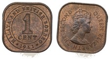 Malaysia and British Borneo - 1 Cent 1961 - Elizabeth II