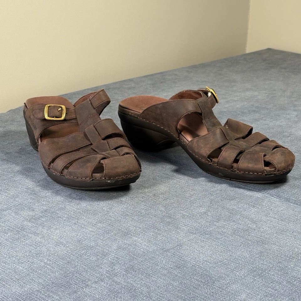 Sandalia sin cordones Patagonia para mujer talla 11 mejor zueco celosía cuero marrón Foto 2 de 4