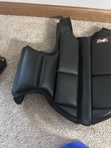ATA Karate Taekwondo Chest Guard Vest Sparring Gear Size Child Medium - Picture 2 of 8