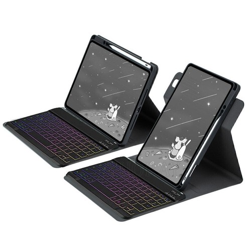 Für Apple iPad Air 11" M3 2025 360° Schutzhülle mit QWERTZ Bluetooth Tastatur - Bild 50 von 166