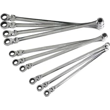10pc Metric XL Flex Head Spline Ratcheting Box End Wrench Set ATD-6510