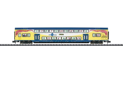 Minitrix N 15396 Doppelstockwagen 2. Klasse Bauart DBdpza der Metronom NEU OVP | Condition: Neu