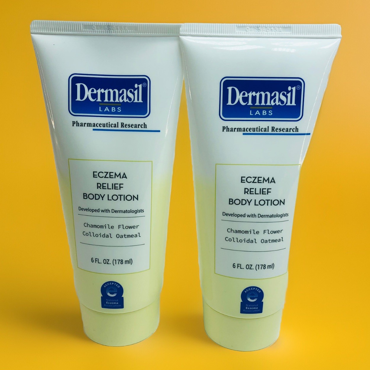 2 Tubes Eczema Relief Moisturizing Colloidal Oatmeal 6 fl oz Ea Lotion