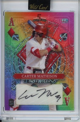Carter Mathison Auto 1/1 Ace of Diamonds 2024 Wild Card 5 Card Draw #SDHD-CMA