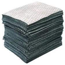 Oil-Dri L91003 Sorbent Pad, 26 Gal, 15 In X 19 In, Universal, Gray,