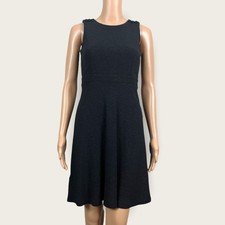 NEW Ann Taylor LOFT Gray Shoulder Button A-Line Career Sheath Dress 00P Petite