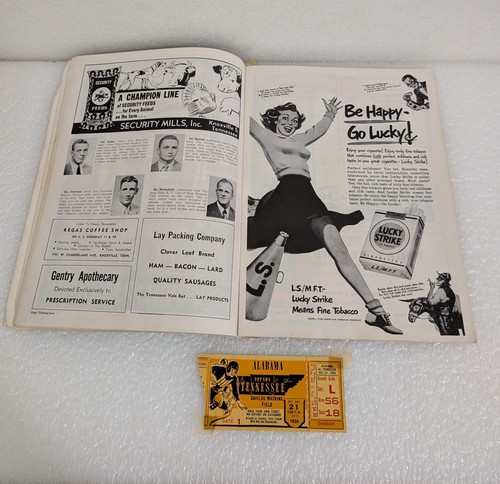 1950 Tennessee vs Alabama Official Program with Game Day Ticket!! - Picture 8 of 19