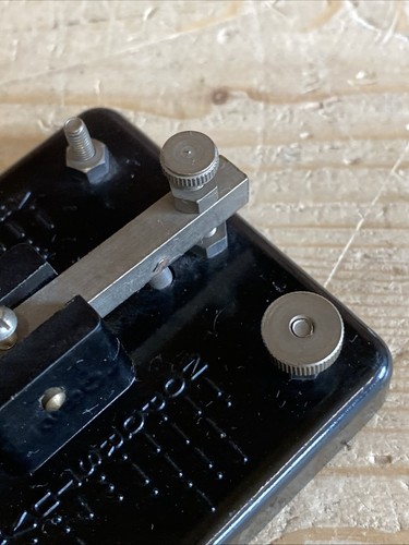 ESL Chart Bakelit Base England Made Vintage Morse Code Key - SP220 - Zdjęcie 5 z 6