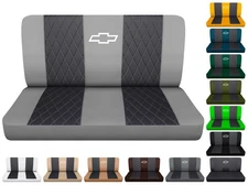 Truck seat covers Fits 1961 to 1986 Chevy C/K 10/20 W/ design and diamond stitch