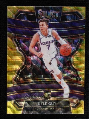 2019-20 Panini Select Concourse Tmall Gold Wave Prizm Kyle Guy #7 2l4