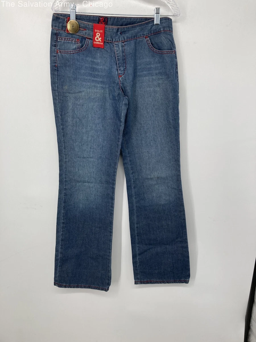 Jean Femme Dolce & Gabbana Bleu - Taille FR 36 - Coupe Droite Ajustée - Très Bon État