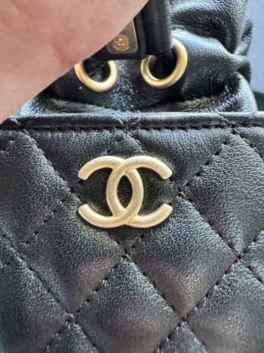 Chanel Micro Handbag Cardholder Crossbody Aged Gold Hardware - Picture 7 of 17