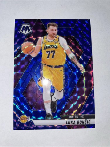 2024-25 Panini Mosaic Basketball Luka Doncic #100 Blue Prizm Lakers /199