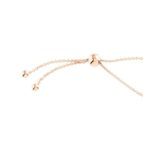 Heart Charm Bracelet Solid 14K Real Gold Cable Chain Adjustable Bolo Bracelet - Picture 12 of 12