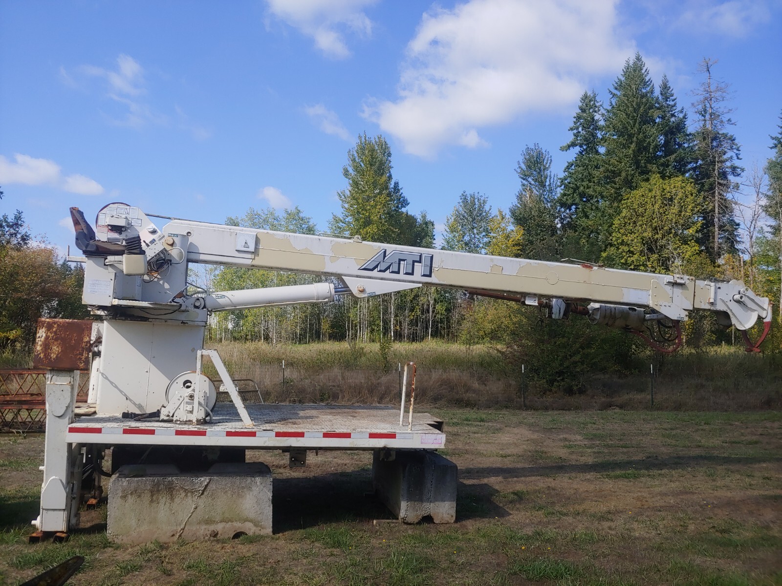 Teco A660R 30,000 lbs Crane 60 ft sheave Winch Digger pole grabs eBay