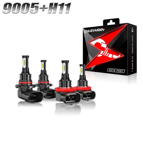 for Kenworth T680 T880 20132019 4PCS LED Headlight Kit Bulbs High