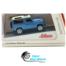 Schuco 1:64 - Land Rover Defender 90 (Blue) - Diecast Model