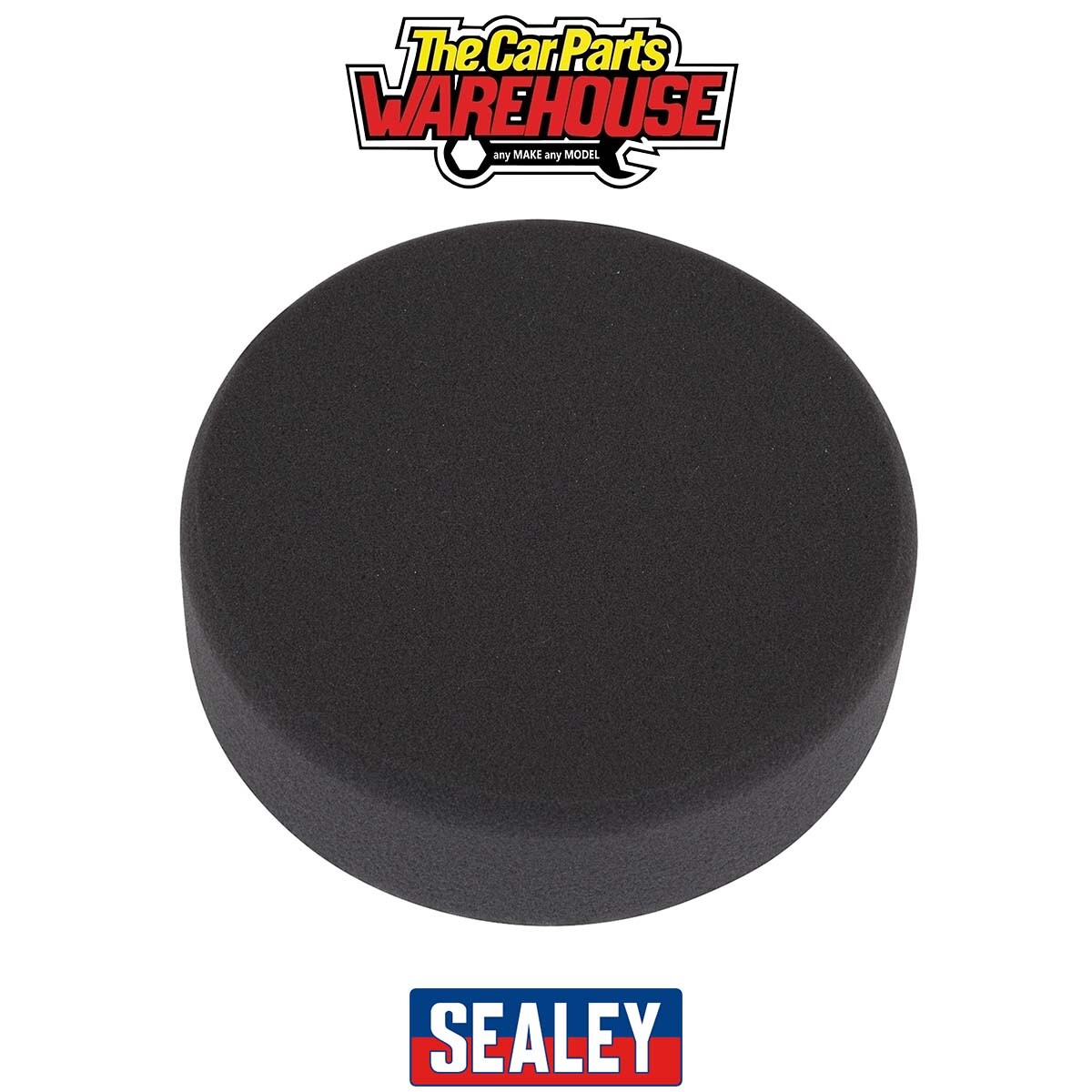 Sealey PTCCHV150P Hook-and-Loop Buffing & Polishing Foam Head 150 x 50mm - Bla