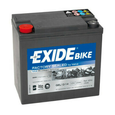 EXGEL1214 Battery 12V - EXIDE Bike Gel - 14Ah - 150A