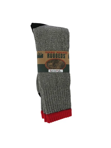 $averPak Ruggeds Brand Thermal Insulated Boot Socks With Red Top