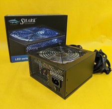 NEW Shark 600W Blue LED Silent Fan Intel i5/i7/i9 Gaming PC ATX 12V Power Supply