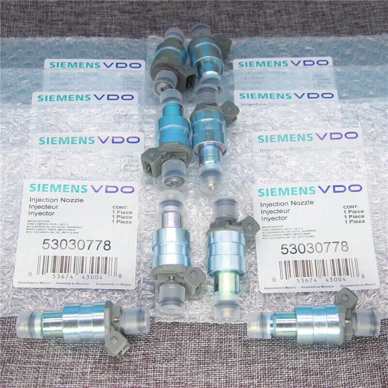 New NEW Set of 8 Fuel Injectors for 1996-1999 Dodge Jeep Ram 5.2L 5.9L Foto 2 de 4