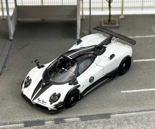 HKM 1:64 White Zonda 760 LH #35 Racing Sports Model Diecast Metal Car - Picture 2 of 12