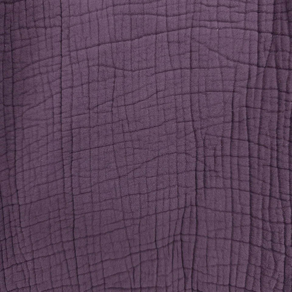 EILEEN FISHER Purple Textured Open Front Jacket Rayon Silk Blend Size XS - Image 4 of 4