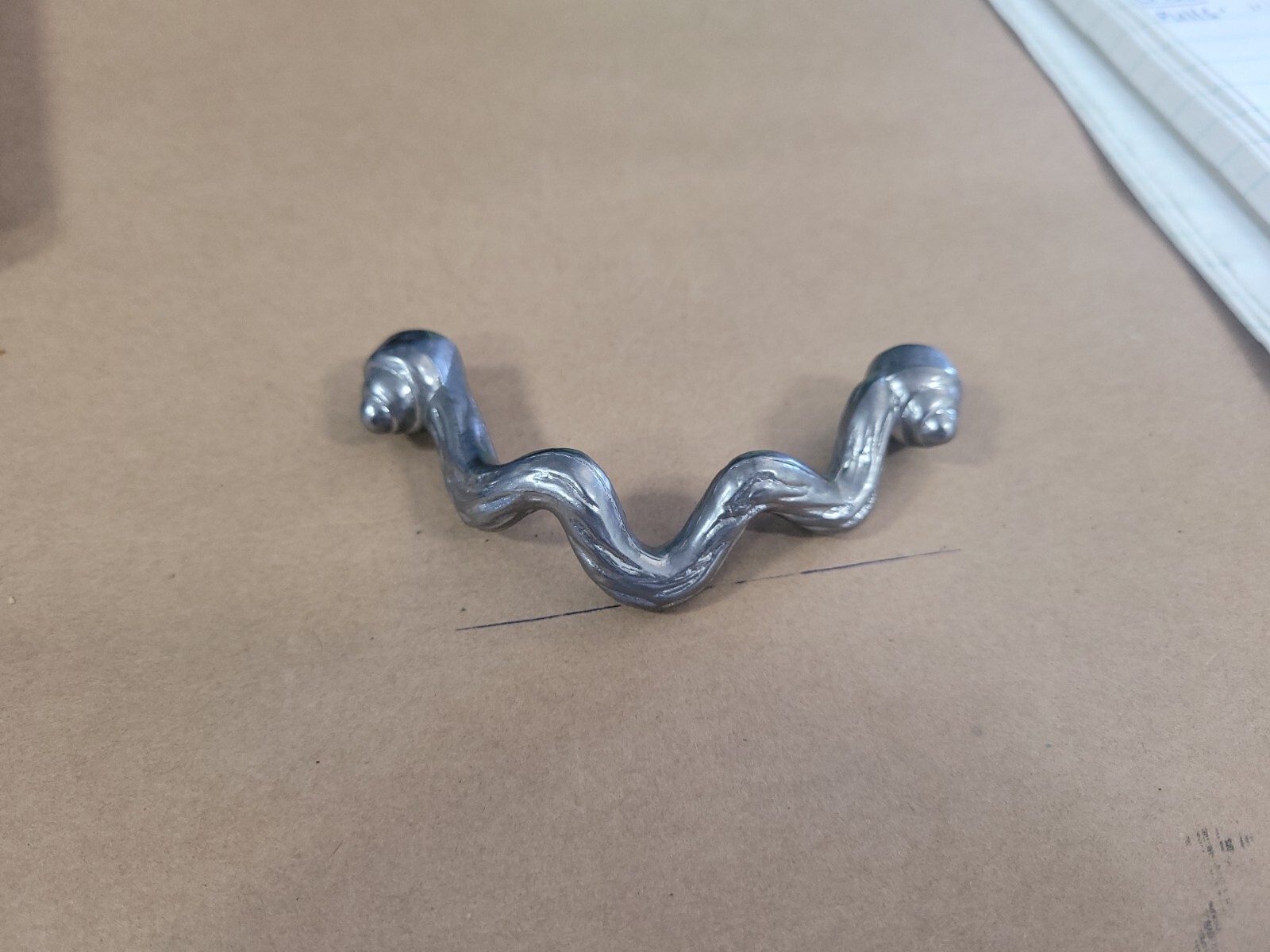 Heavyduty Hydroform Hand Polished Drawer Pulls Silver/pewter
