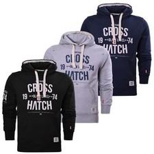Crosshatch Mens Comfortable Fleece Hoodie Sweatshirt Pullover Casual Warm Top