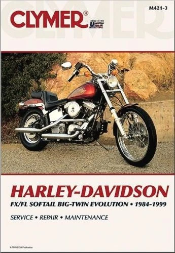 NEW Harley Softail FLS FXS EVO 1984-1999 Clymer Repair Service Manual Book M4213