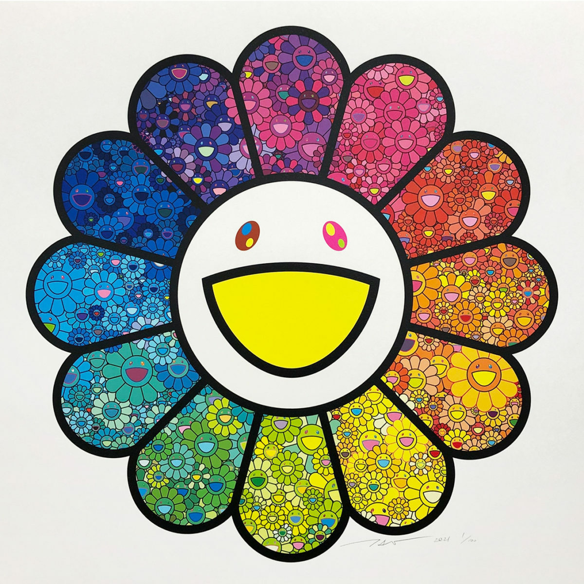 Takashi Murakami A Flower forest pigment print kaikai kiki ED 100