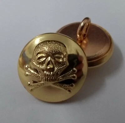 Genuine British Army QRL Lancers Skull & Crossed Bones Buttons Insignia ASBT111