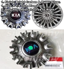 🤩 OEM 6 1/4 Inch Wheel Center Hub Cap ASSY 1PC For KIA K9 K900 Quoris 2018+