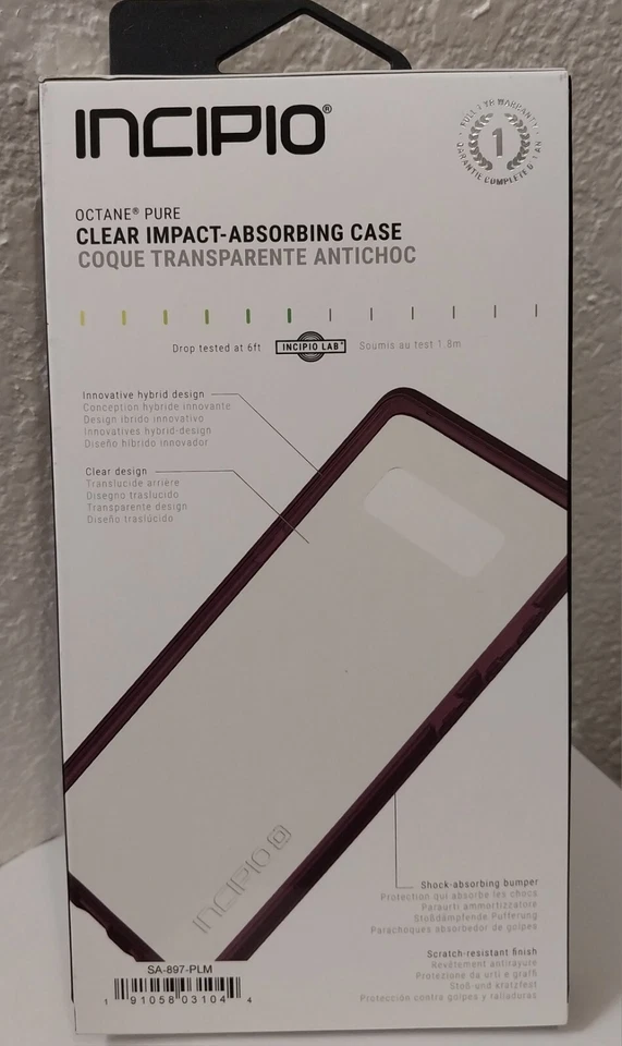 Incipio Octane амортизирующий совместно литой чехол для Samsung Galaxy Note 8 сливы - Изображение 2 из 2