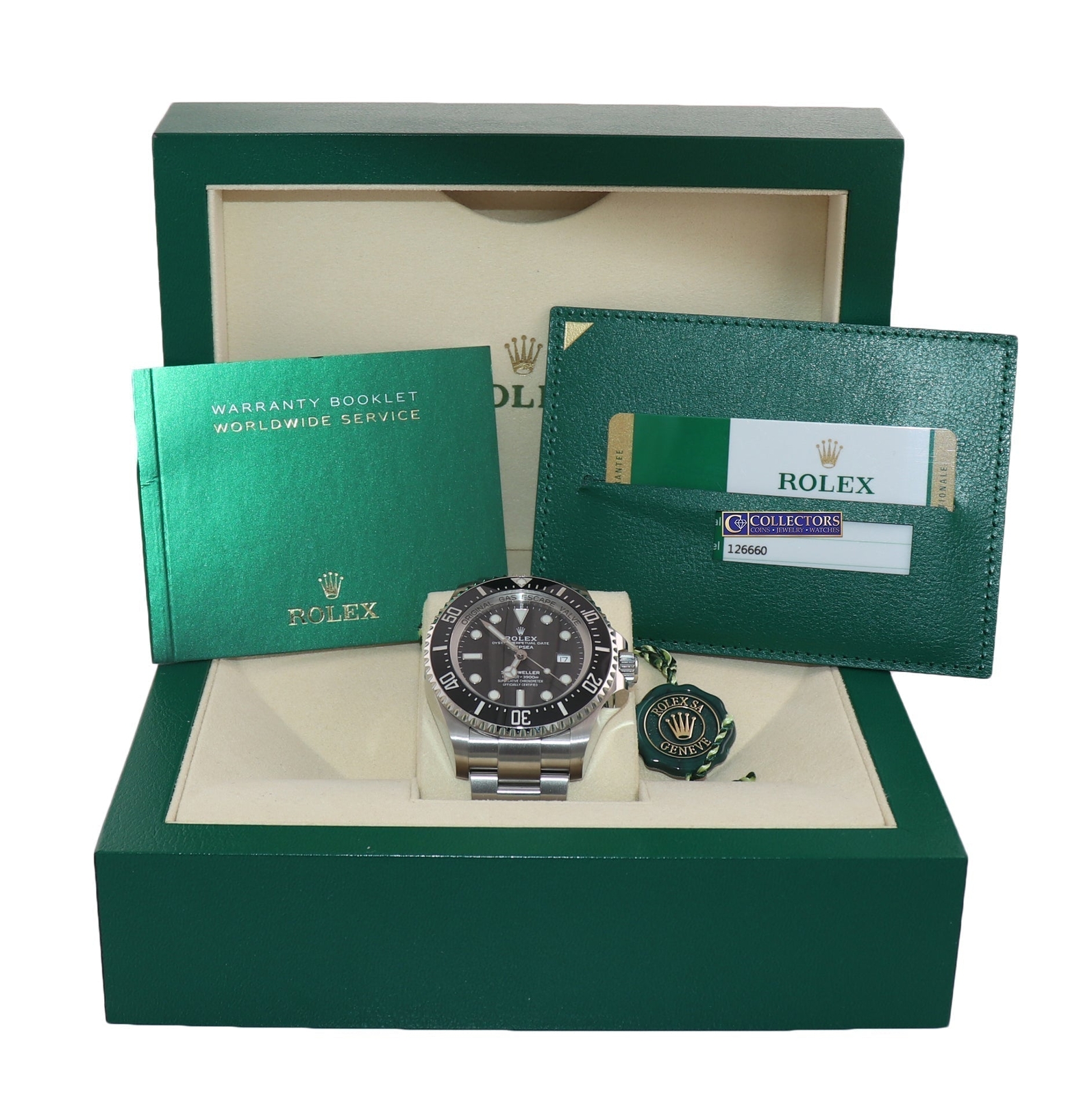 2018 MINT PAPERS Rolex SeaDweller Deepsea Black 126660 44mm Steel