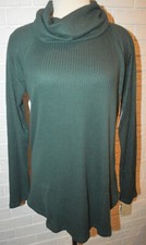 Women's Sonoma Indulgent Green Long Sleeve Ribbed Super Soft Top S,M,L,XL,2XL