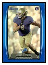 Joseph Fauria 2013 Bowman 184  SN499  Blue