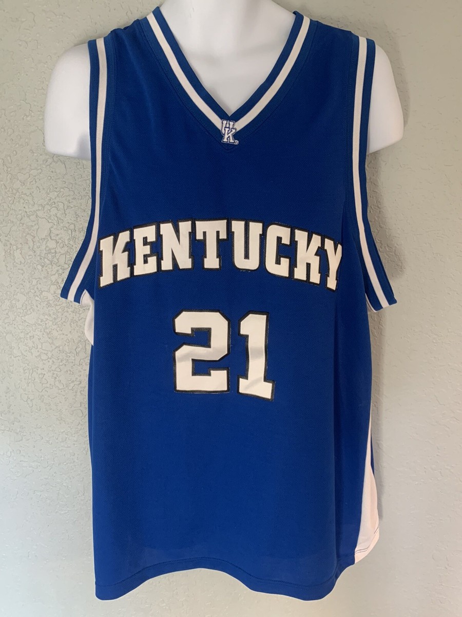 Men's Footlocker Kentucky Wildcats #21 XL Basketball Jersey (Royal