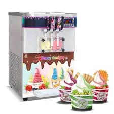 Kolice Commercial Soft serve ice cream machine, 3 flavors soft ice cream maker