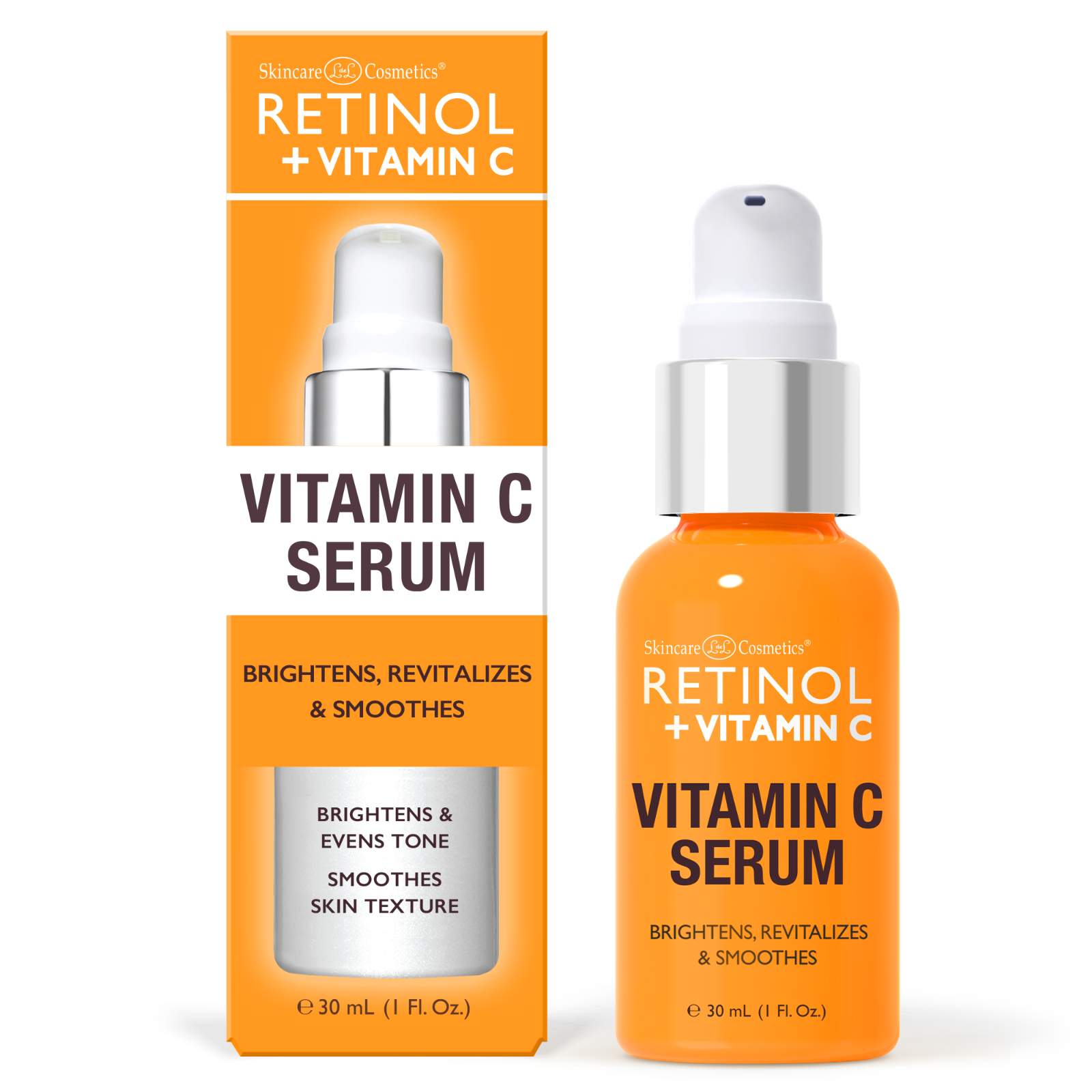 Retinol Vitamin C Facial Serum with Vitamins A C and Botanical Extracts-image