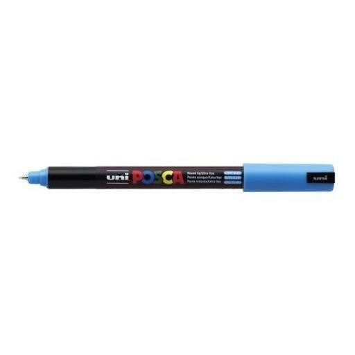 Uni : Posca Marker : PC-1MR : Ultra-Fine Pin Tip : 0.7mm : light blue