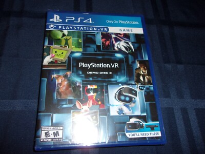 DEMO DISC 3 VR (Sony PlayStation 4, 2017) NEW SEALED PS4 