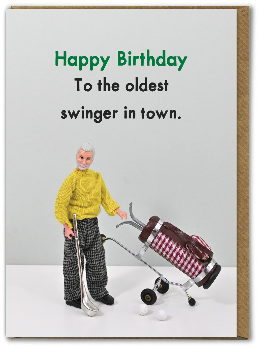 Funny Birthday Card Swinger Joke Comedy Amusing Dolls Humour Cheeky