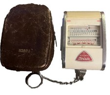 Vintage Gossen Sixon Light Exposure Meter  Case Working Photography Equipment