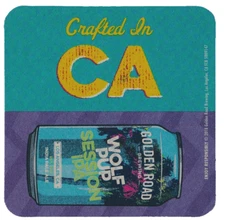 Golden Road Brewing  Wolf Pup Session IPA   Beer Coaster Los Angeles CA