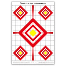 17X25 Sight in Shooting Range Paper Target- for Handgun,Rifle,Airgun,BB Gun
