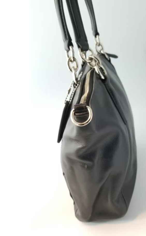 Coach Kelsey Black Patchwork Tote/Crossbody Bag image 6